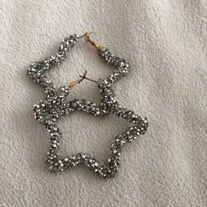 Sparkle Star Pierced Earrings